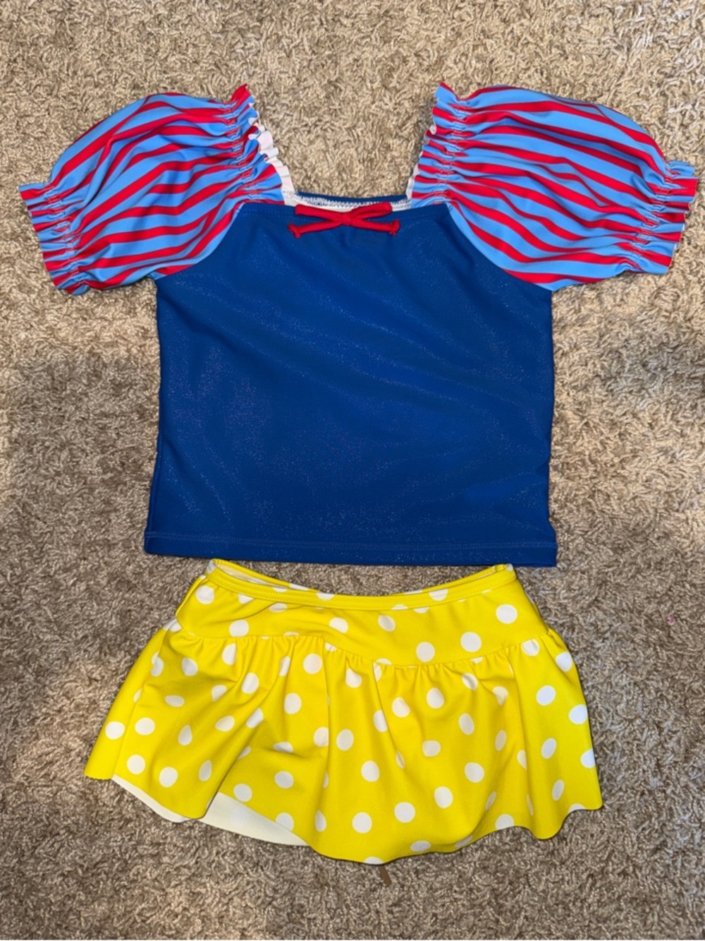 RuffleButts Snow White Two Piece Swimsuit